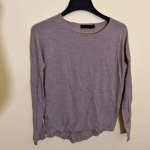 The Limited Tan Crew Neck Sweater Lightweight Knit